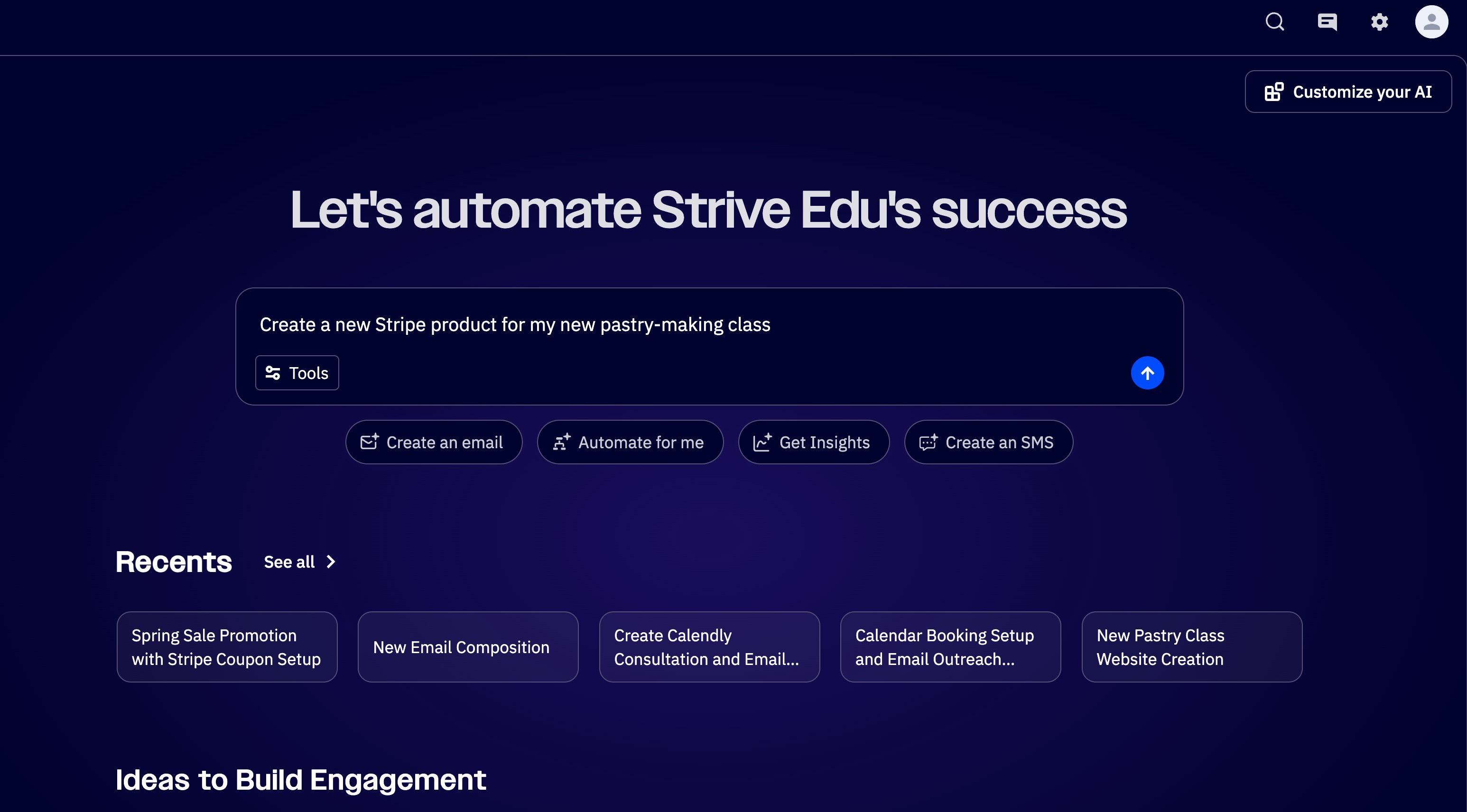 Email marketing screenshot