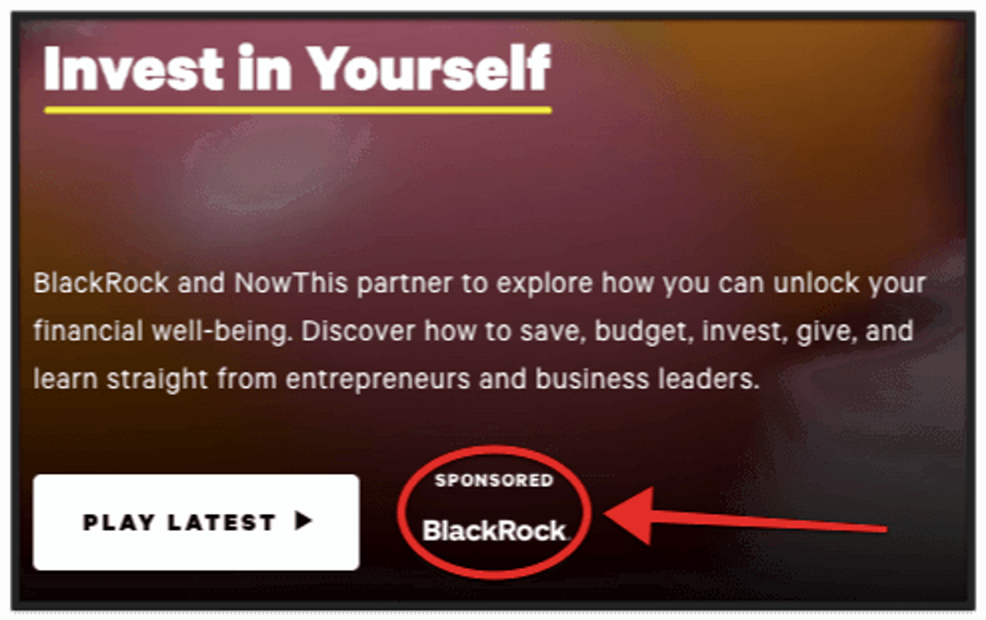 BlackRock sponsored video series