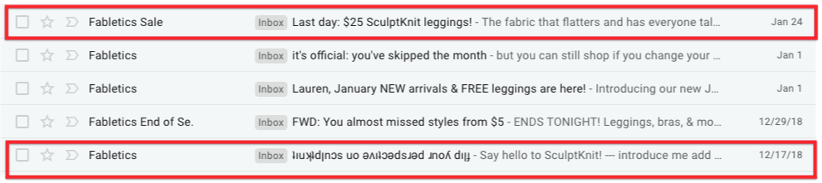 esempio di campo oggetto