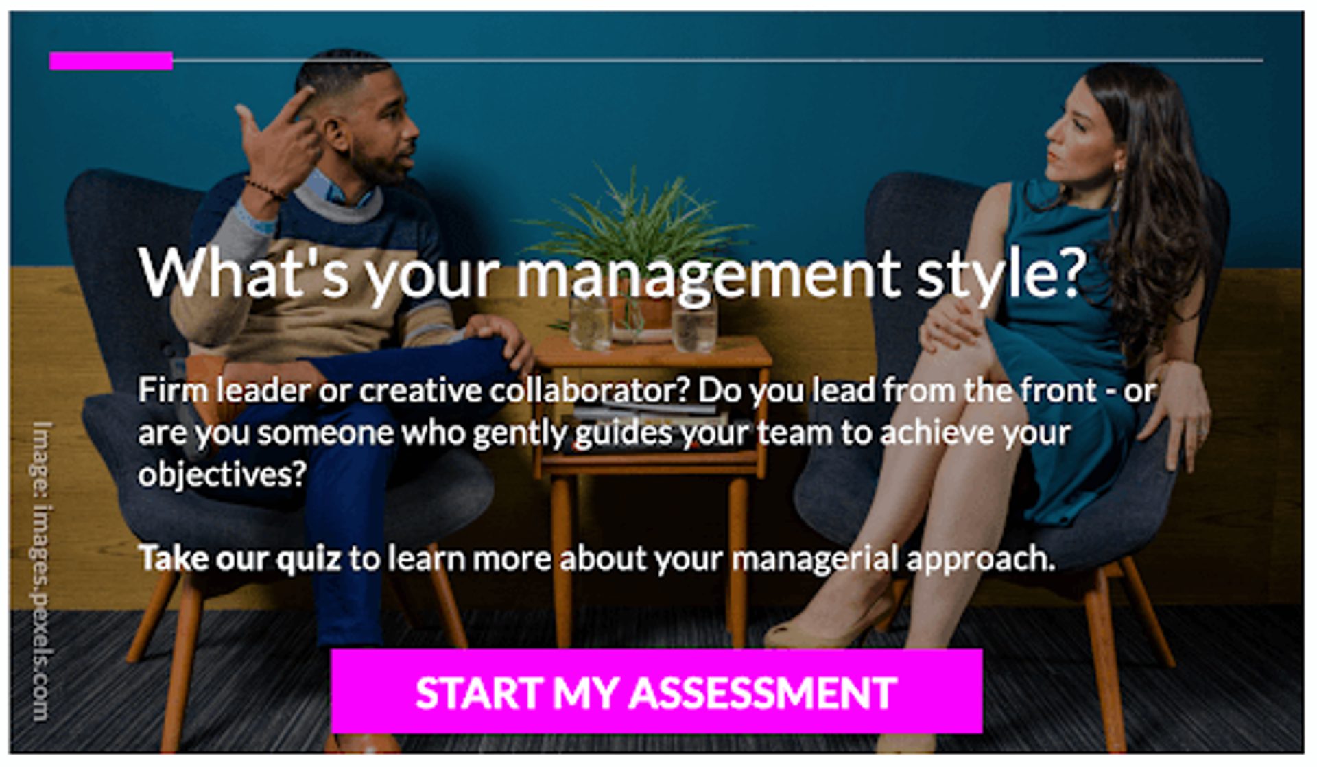 What's your management style landing page
