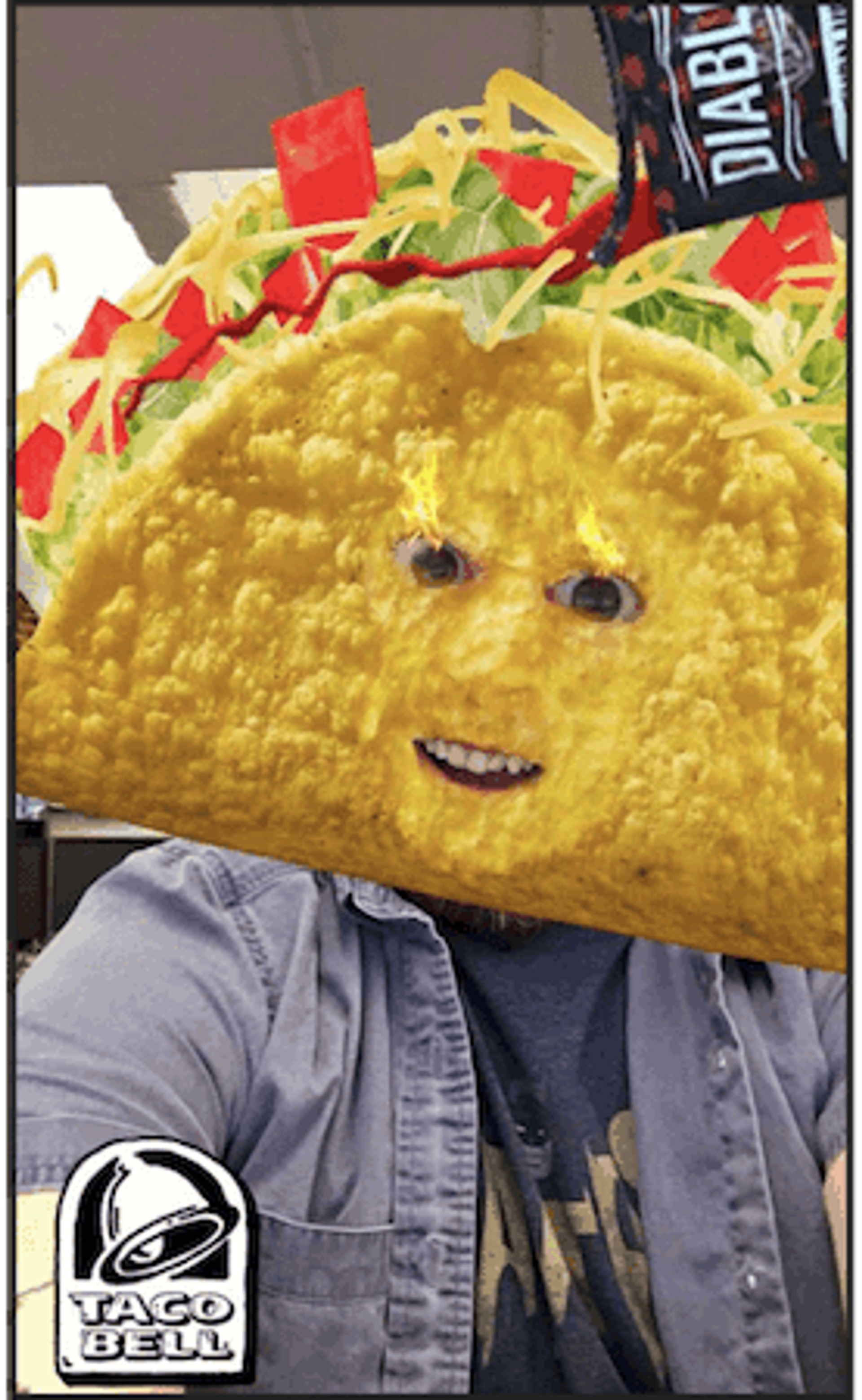 taco bell Snapchat sponsored content filter example