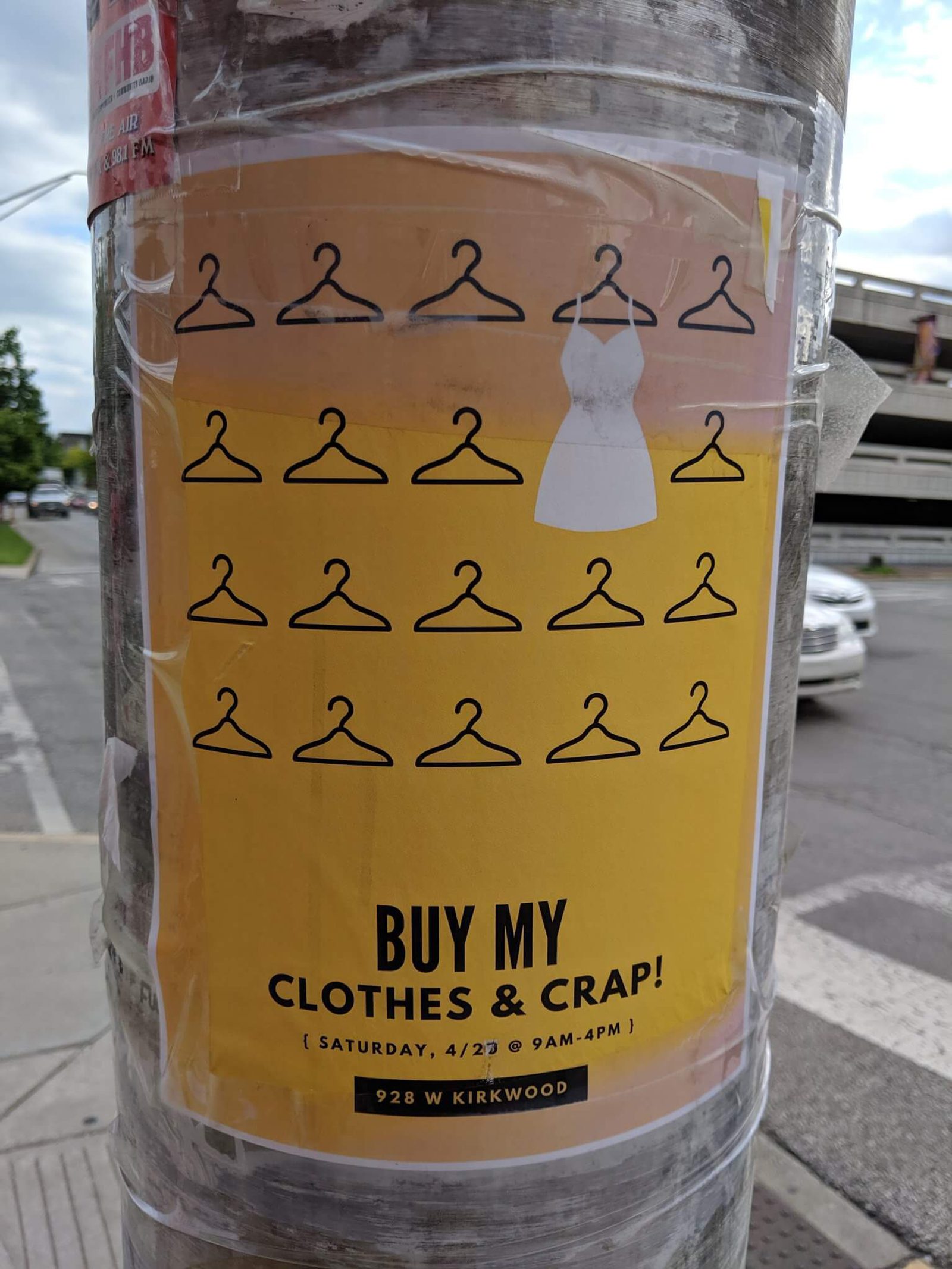 Yard sale flyer example