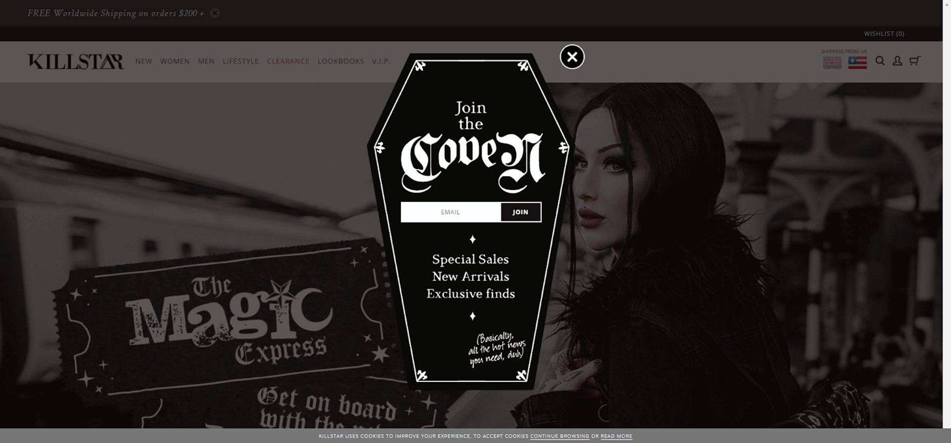 Killstar landing page