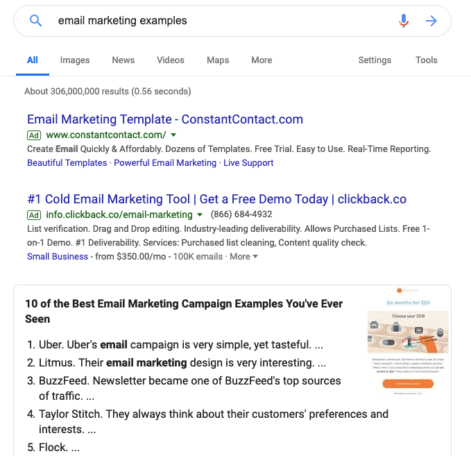 Email Markiting Example Successful Email Marketing Examples To Take Inspiration From ...
