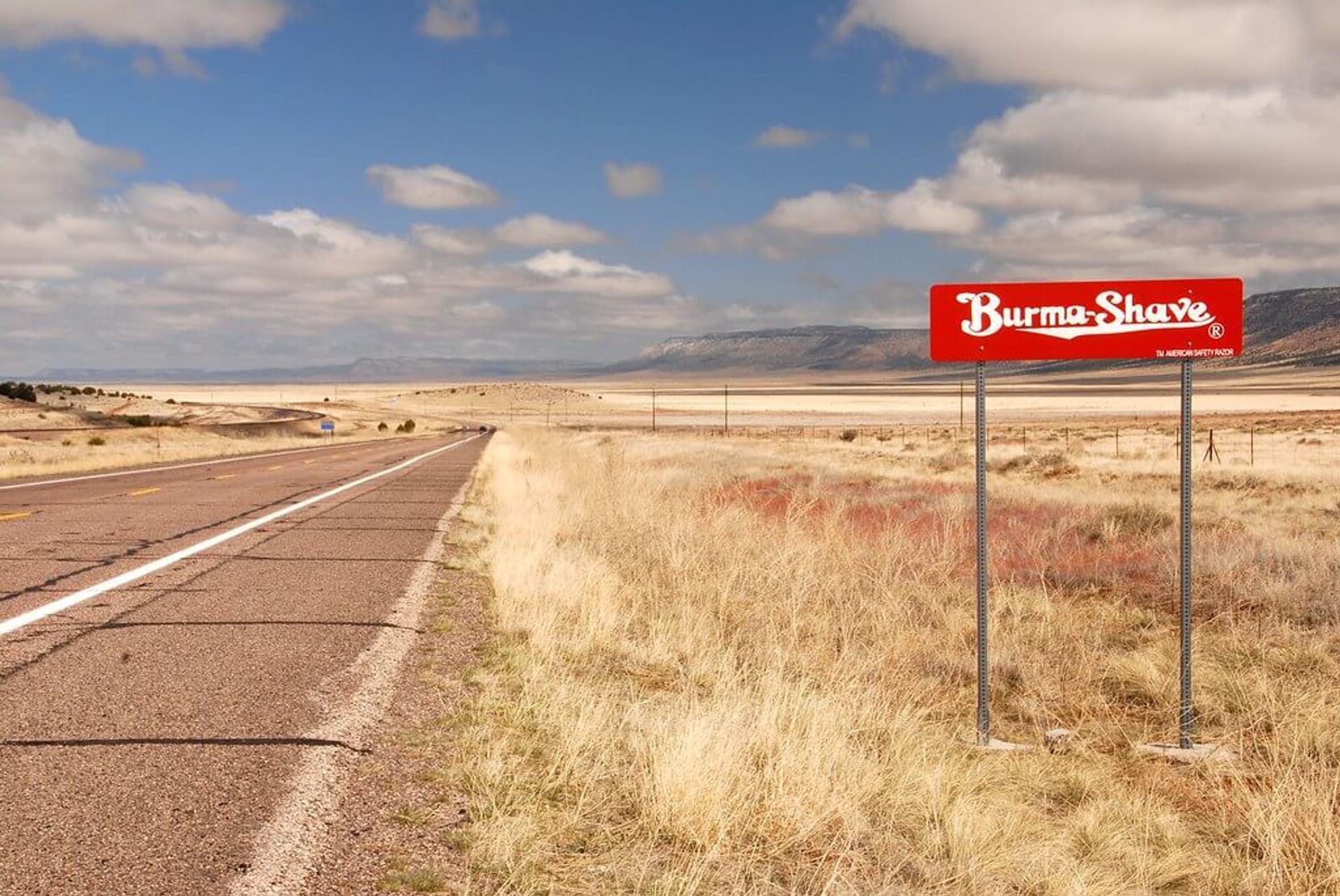 Burma-Shave billboard