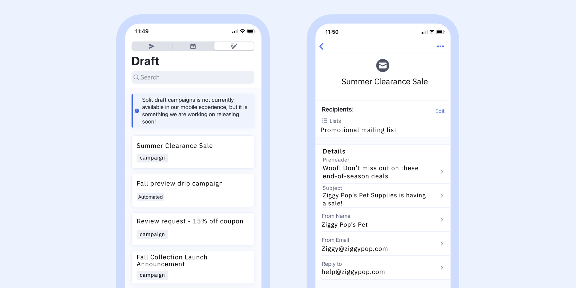 ActiveCampaign mobile app