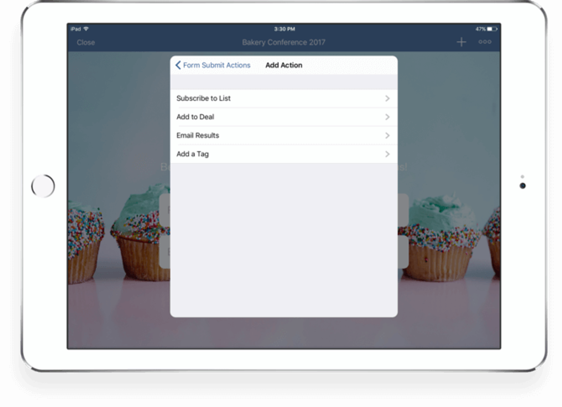 Modulo per iPad ActiveCampaign
