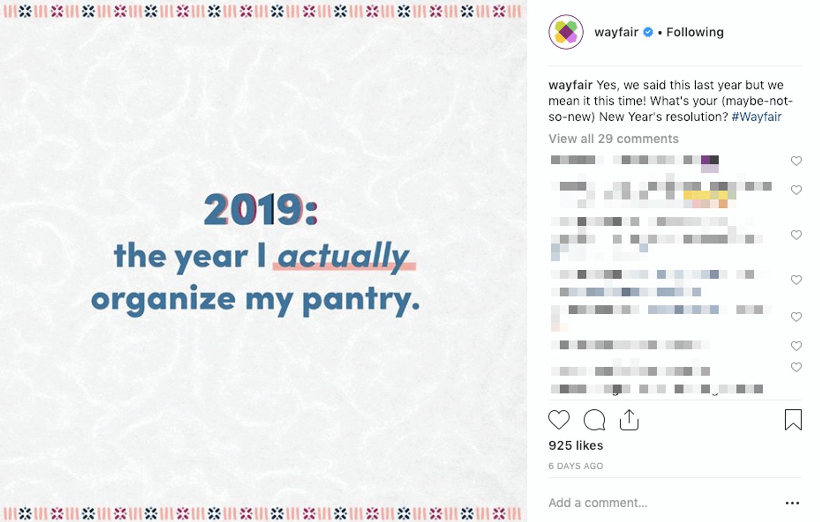 social media content example