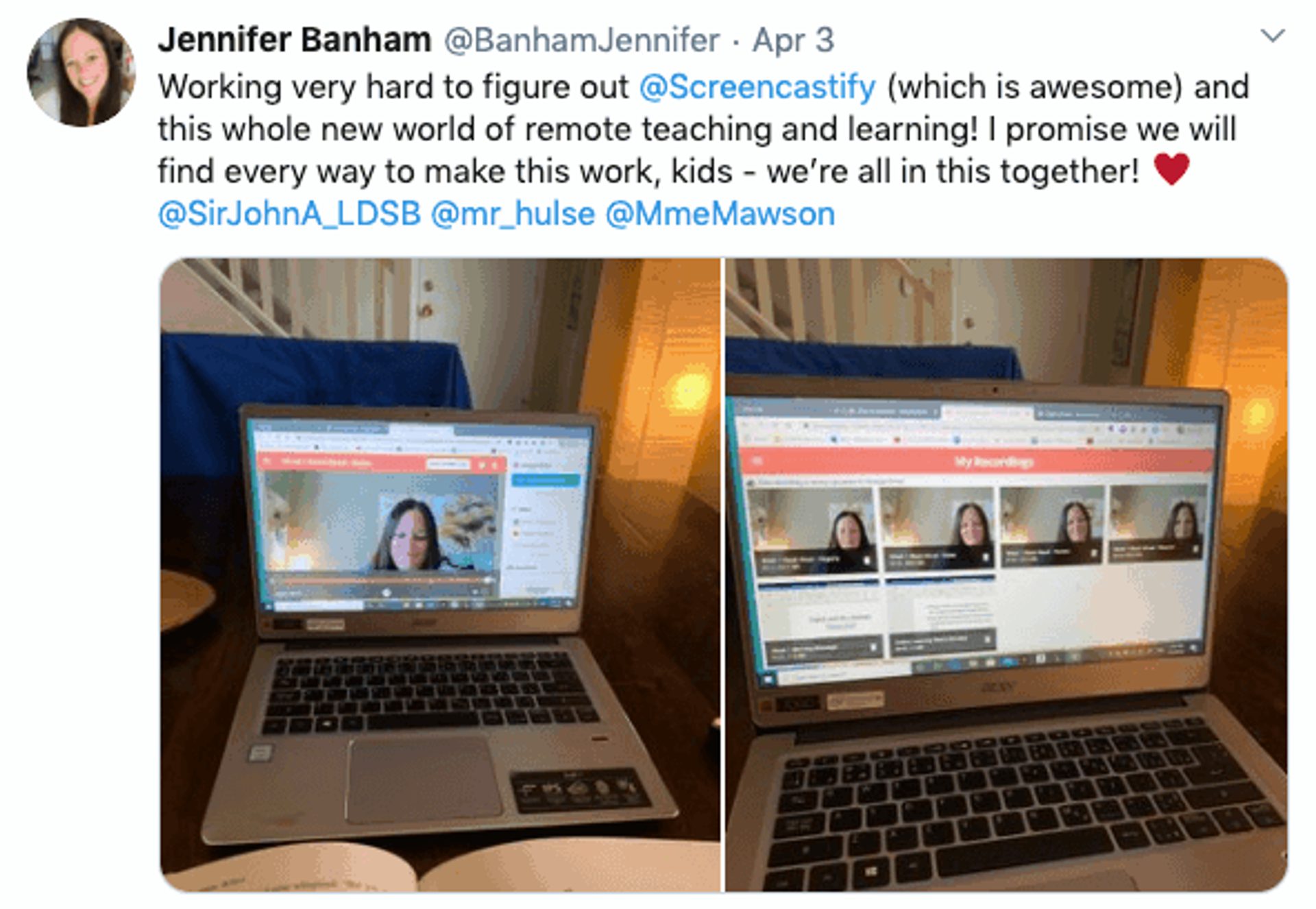 Twitter Screencastify