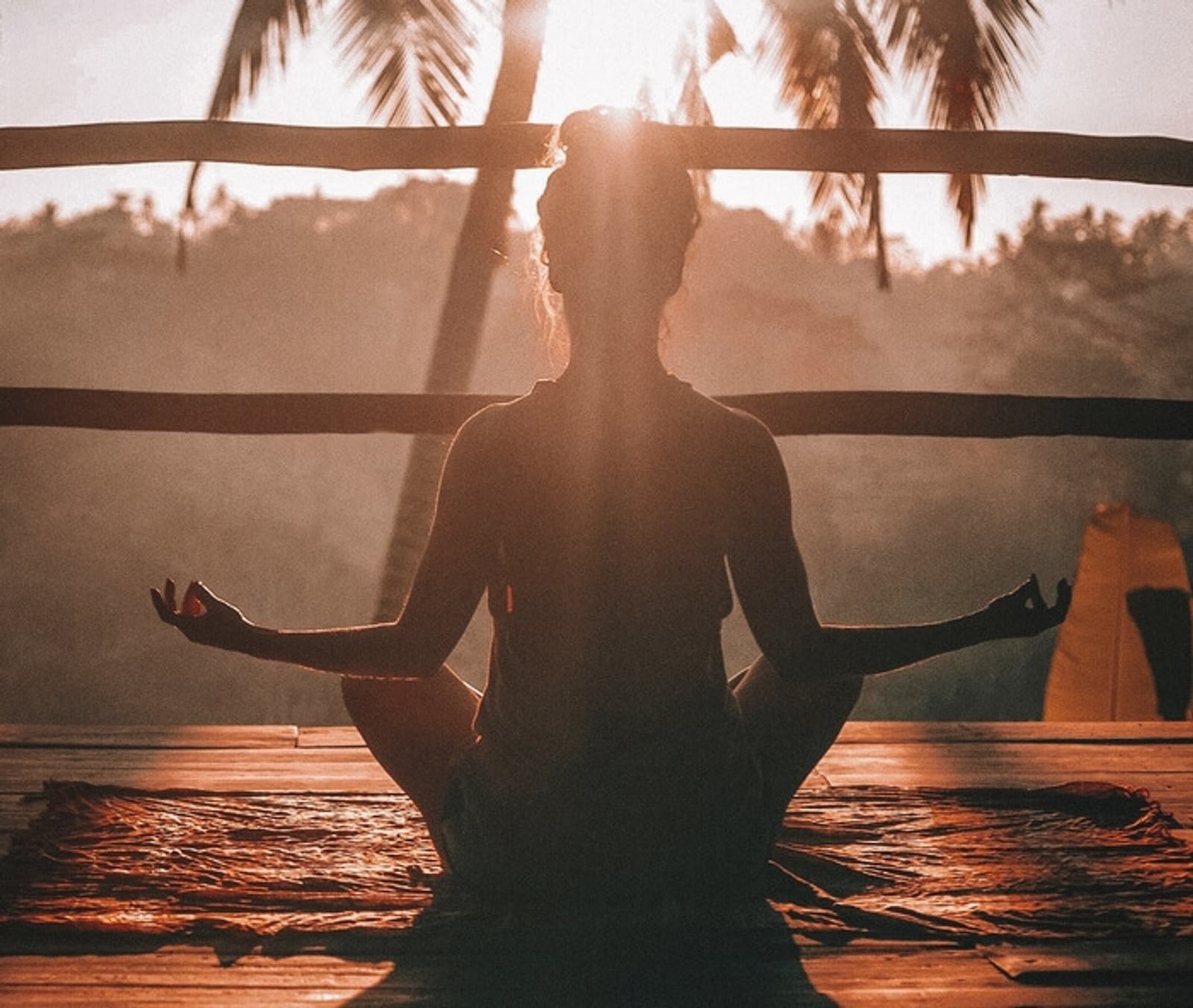 guy meditating