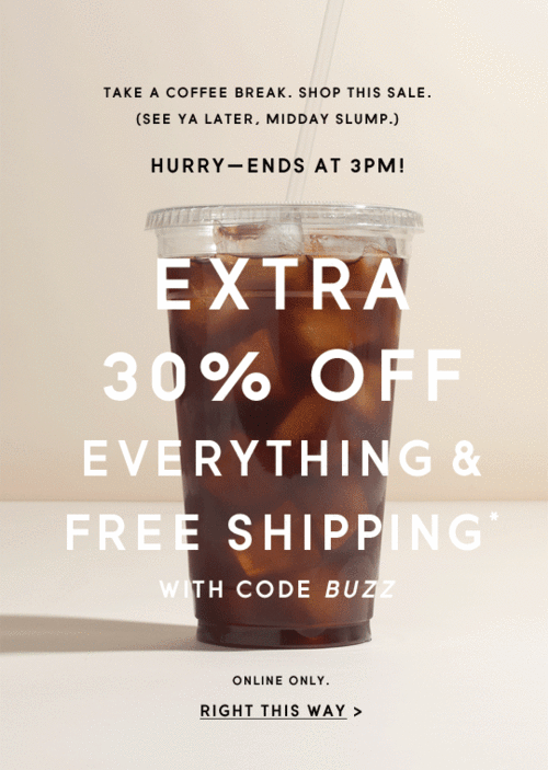 J Crew flash sale email