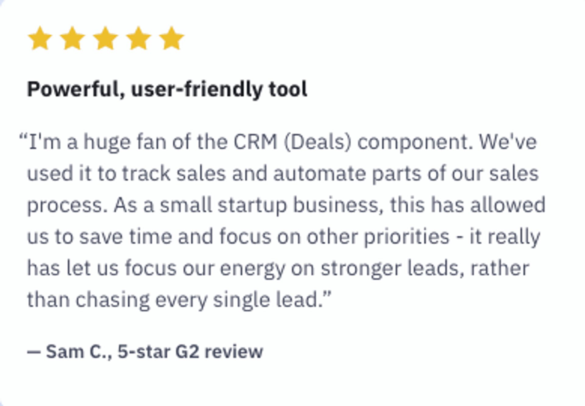 Review of ActiveCampaign on G2