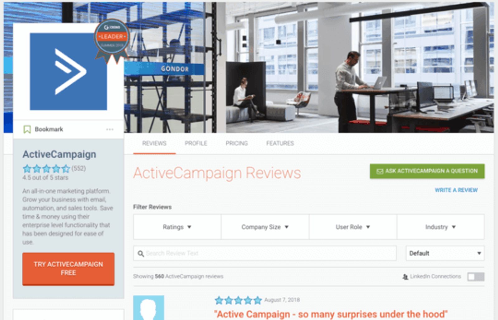 Social proof is review sites