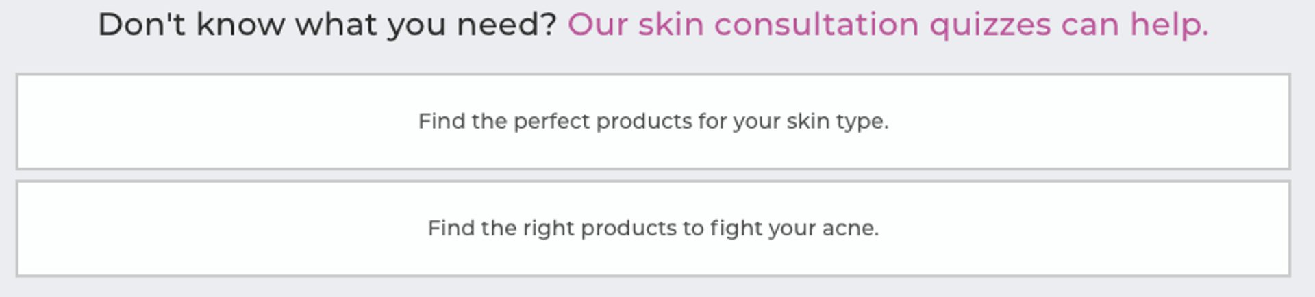 Platinum skin care quiz