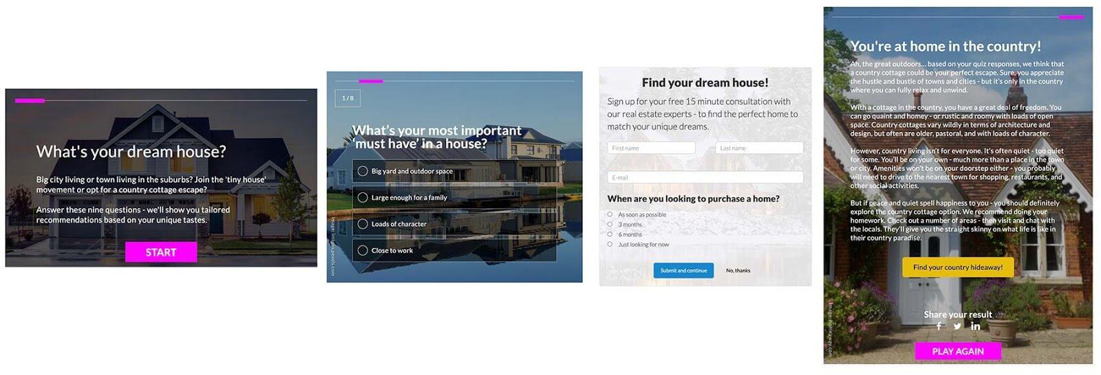 Examples of lead generation landing pages