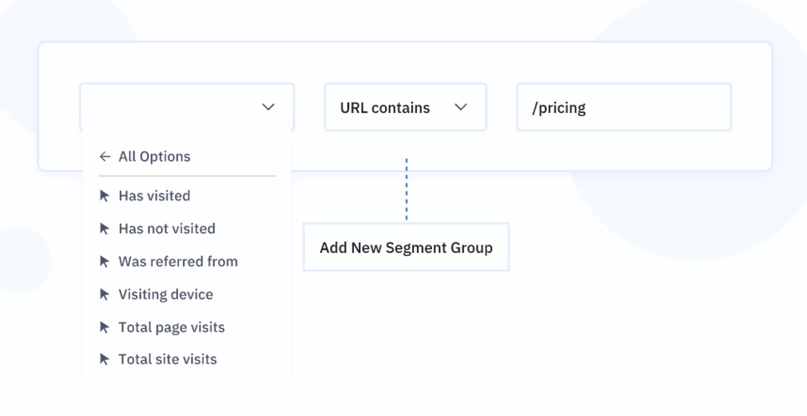 ActiveCampaign segmentation settings