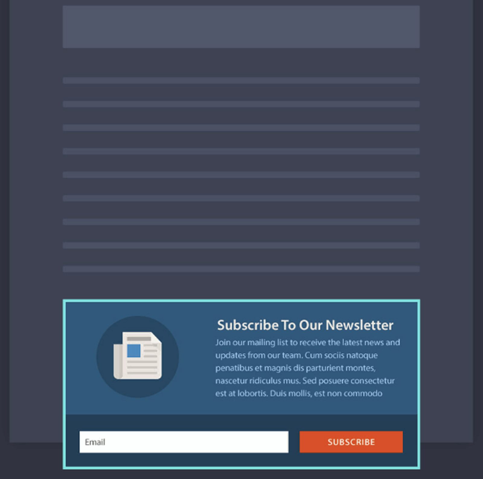 Beispiel für ein Inline-Formular von Bloom