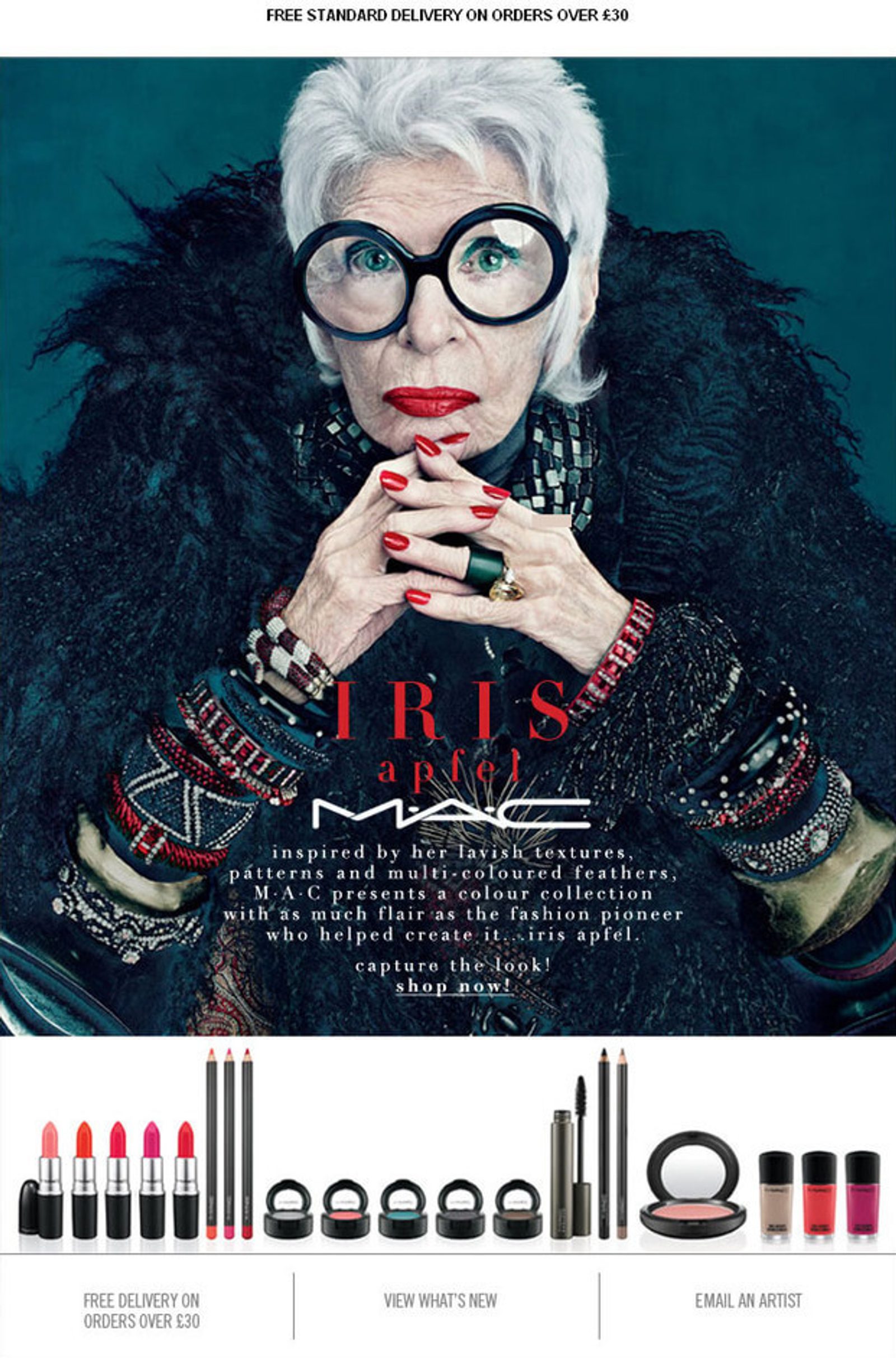 MAC Cosmetics Einführungs-E-Mail zur limitierten Auflage