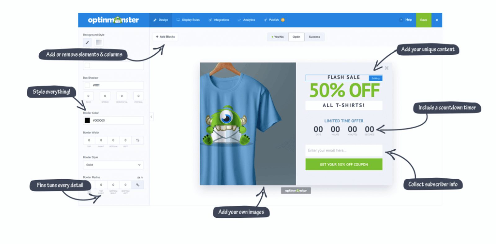 Beispiel für ein Anmeldeformular von OptinMonster