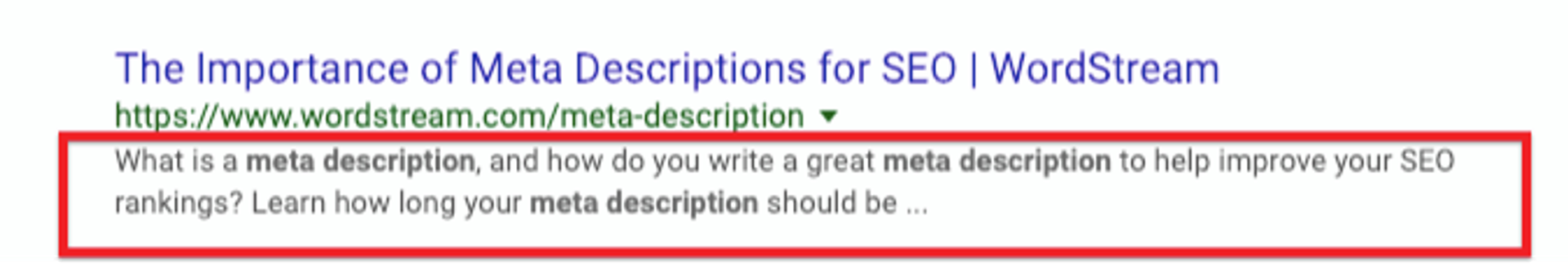 meta description example