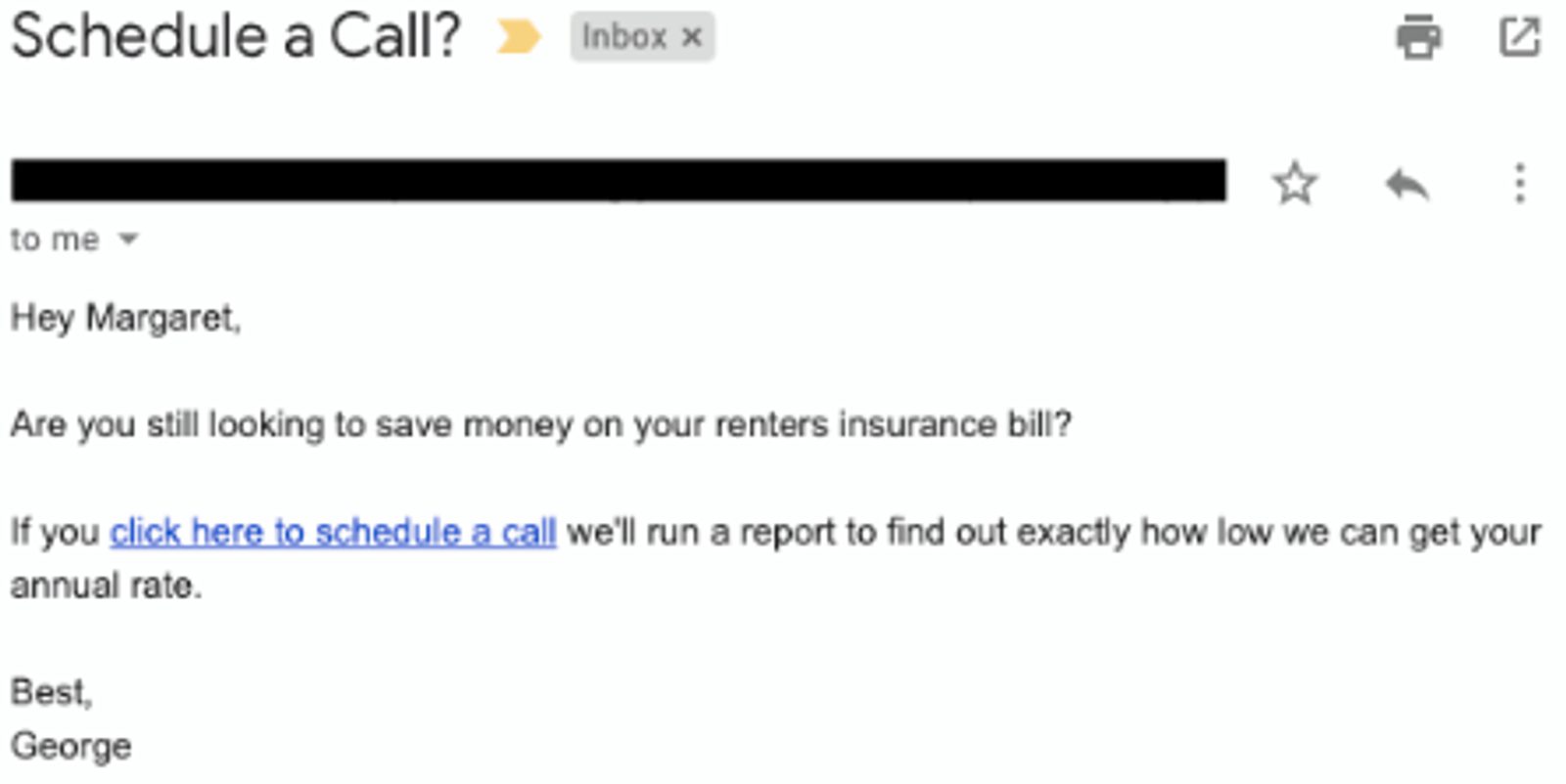 schedule a call follow-up email template