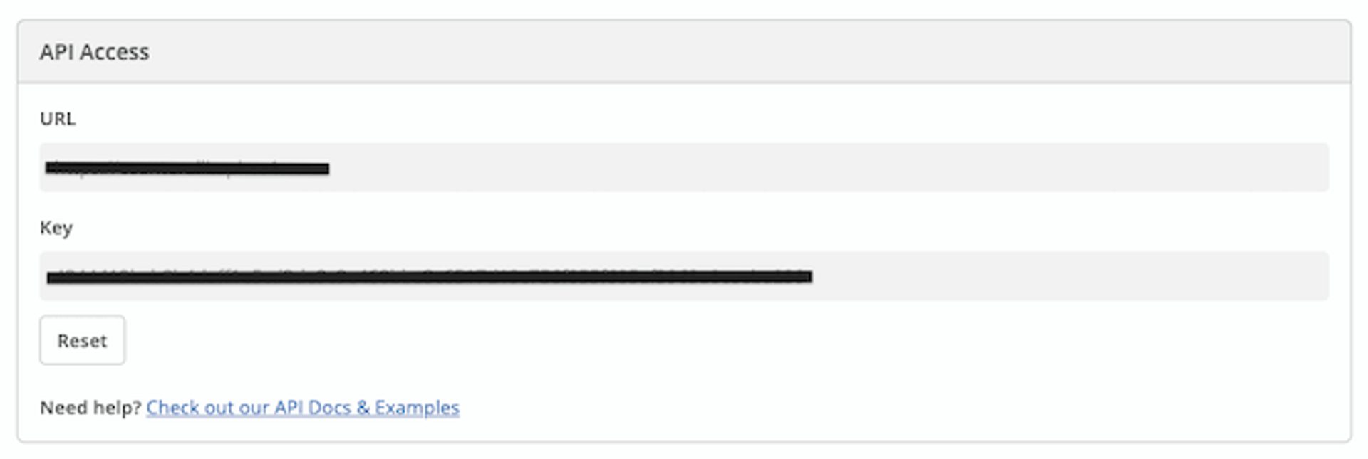 API access in ActiveCampaign