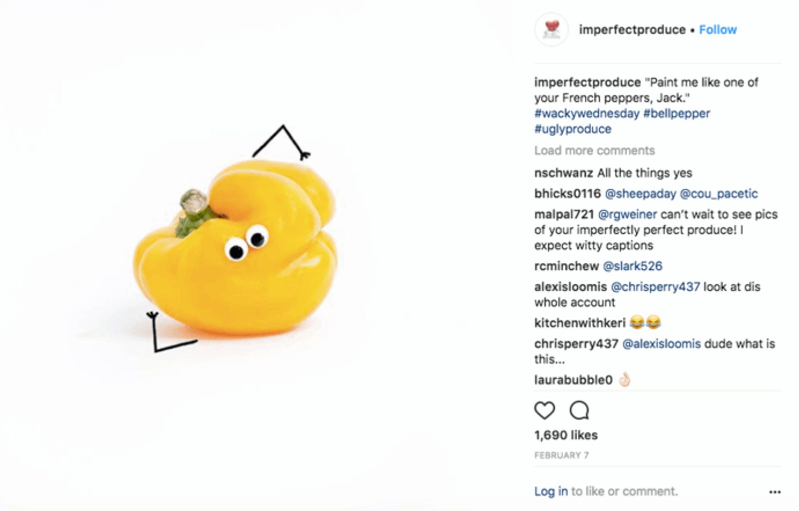 Imperfect produce Instagram