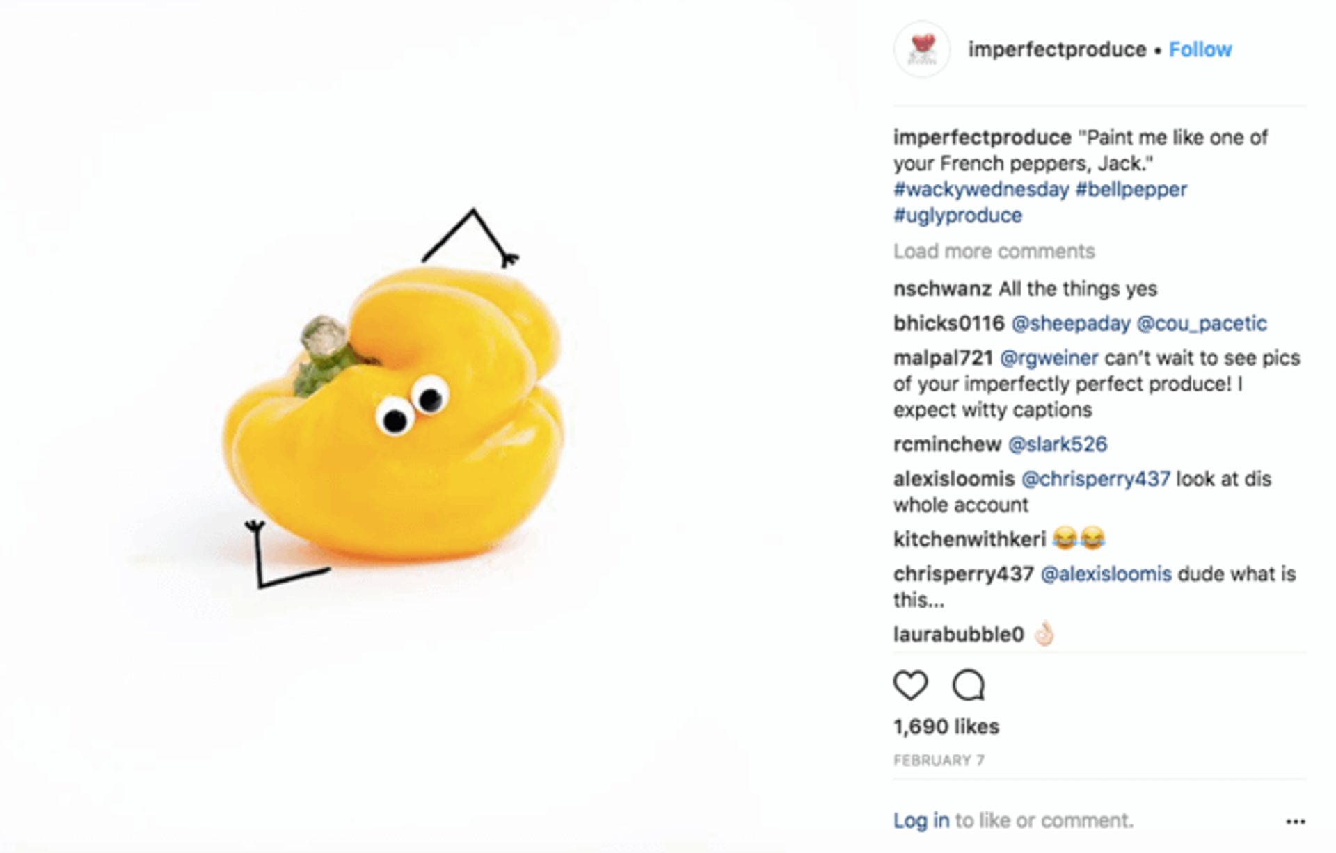 Imperfect produce Instagram