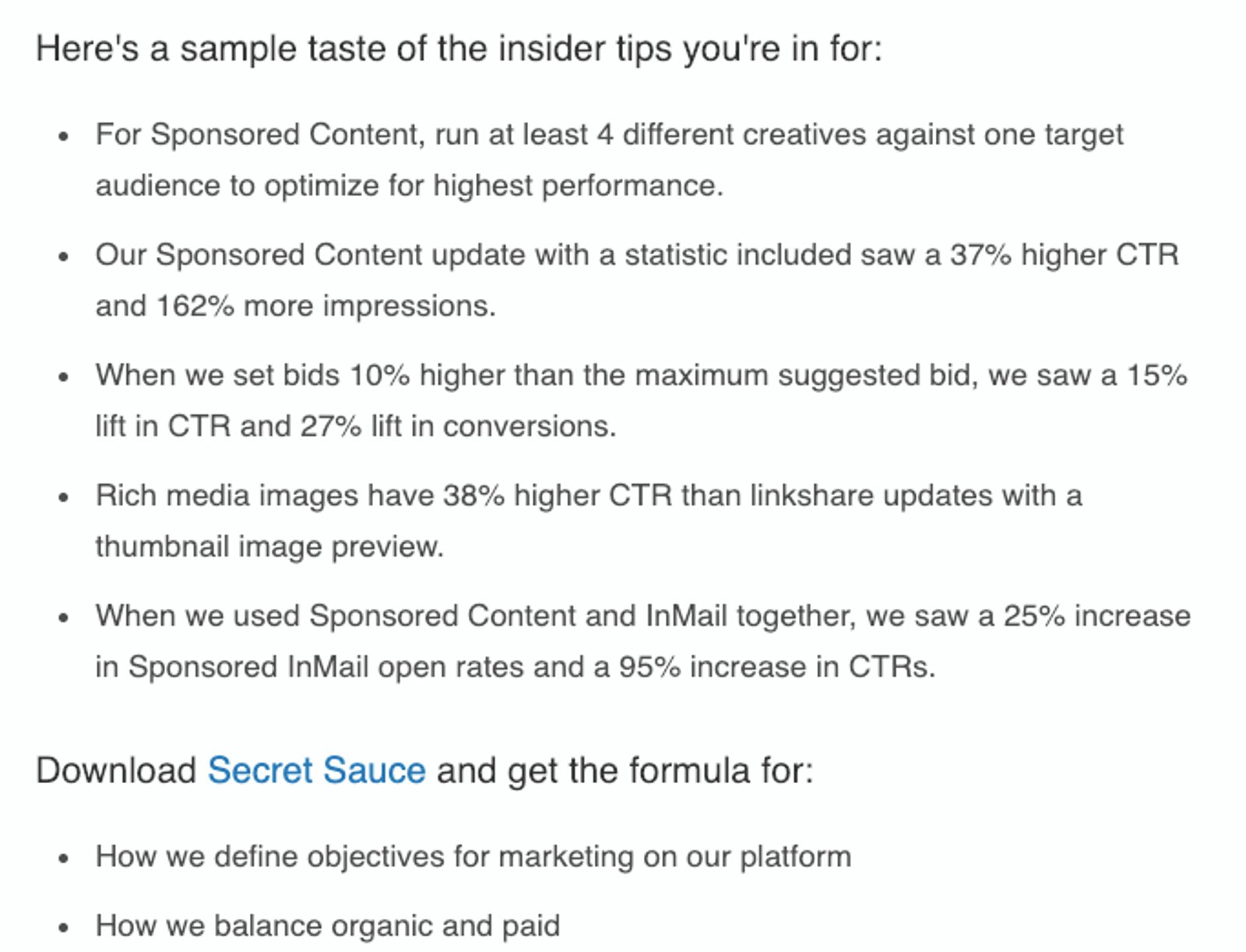 linkedin content example