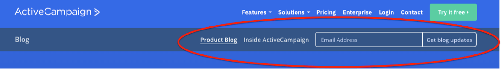 ActiveCampaign opt-in email example