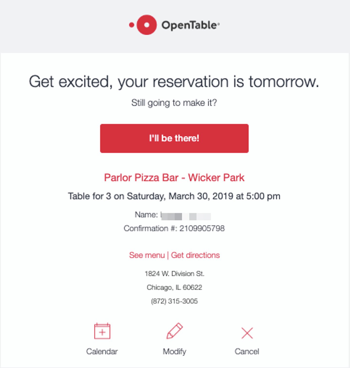 Conceiage Opentable 7 Crucial Confirmation Emails to Send Today | ActiveCampaign