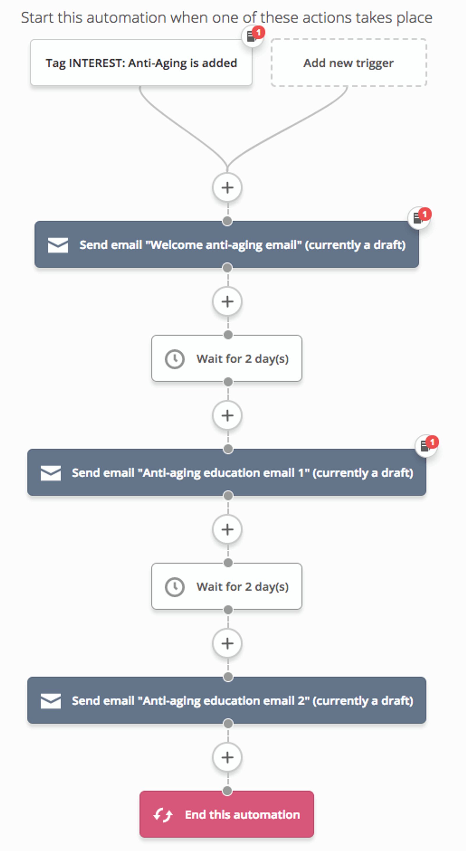 Platinum Skin Care Welcome Funnel