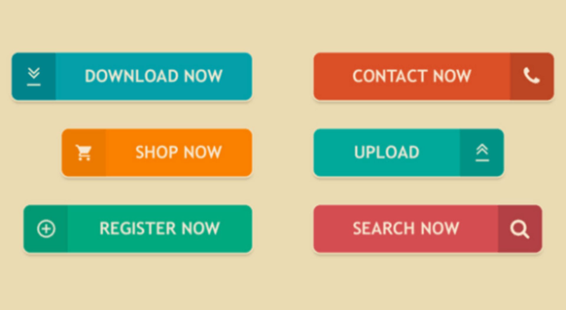 CTA button examples for landing pages