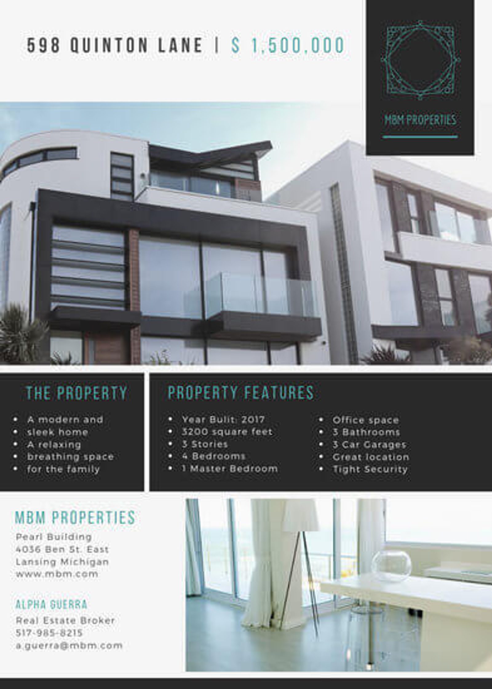 Real estate flyer example