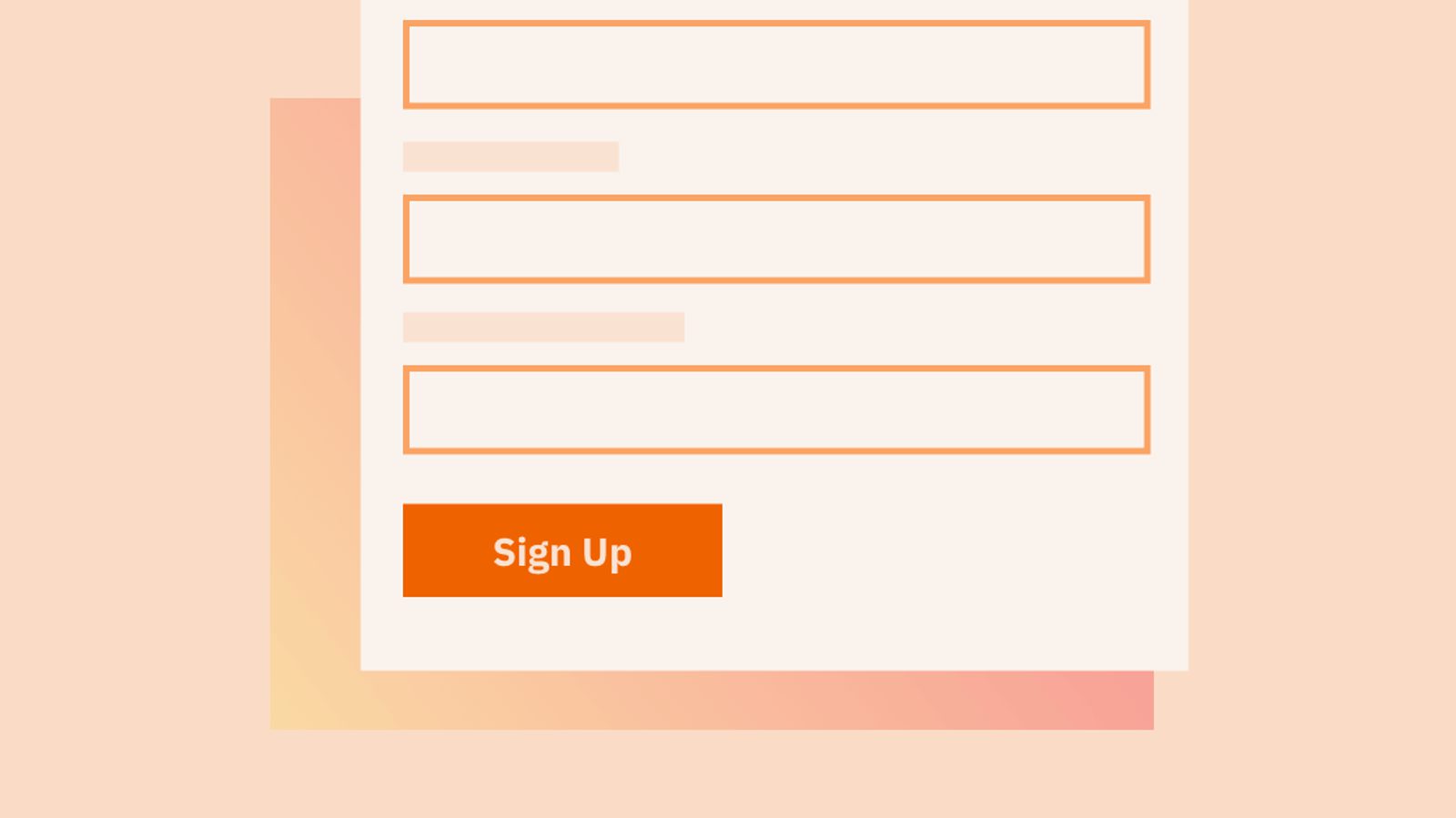 AC Forms Abstract Peach Color