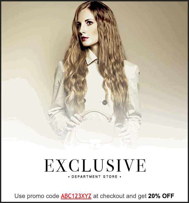 ActiveCampaign Discount email newsletter design template