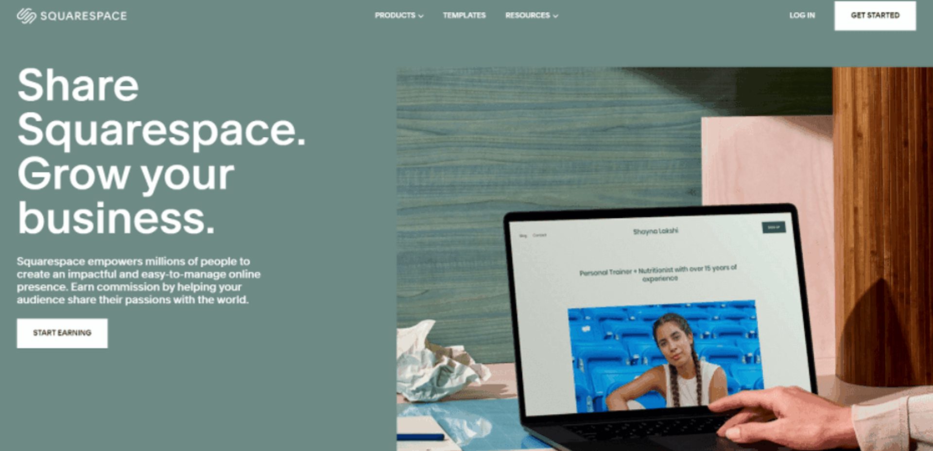 SquareSpace website