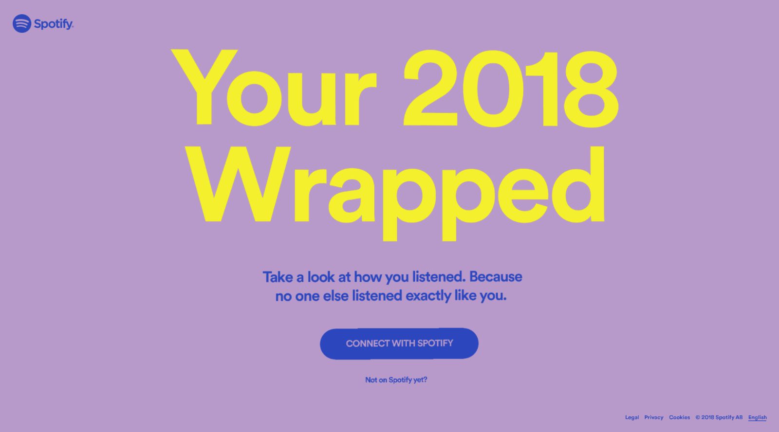 Spotify Wrapped microsite