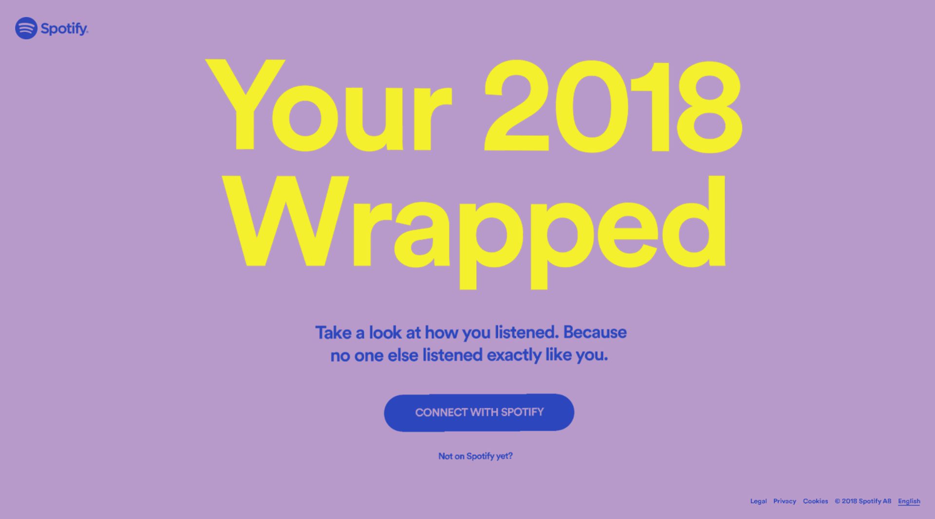 Spotify Wrapped microsite