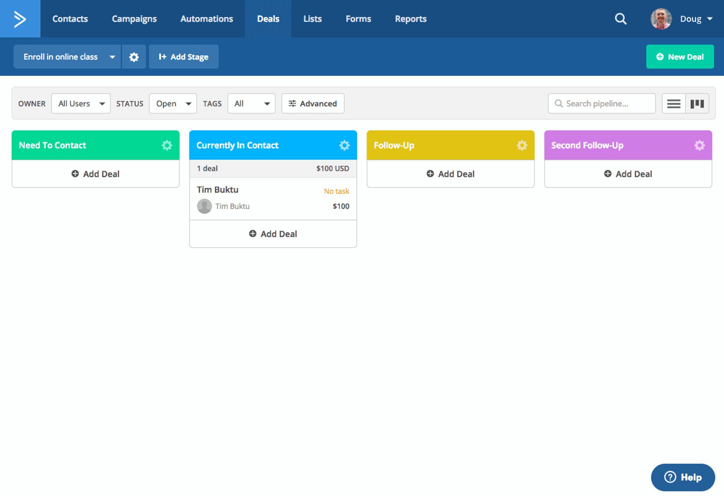 Sales Software Interface 11 Essential Types of Sales Software to Consider for 2024 | ActiveCampaign