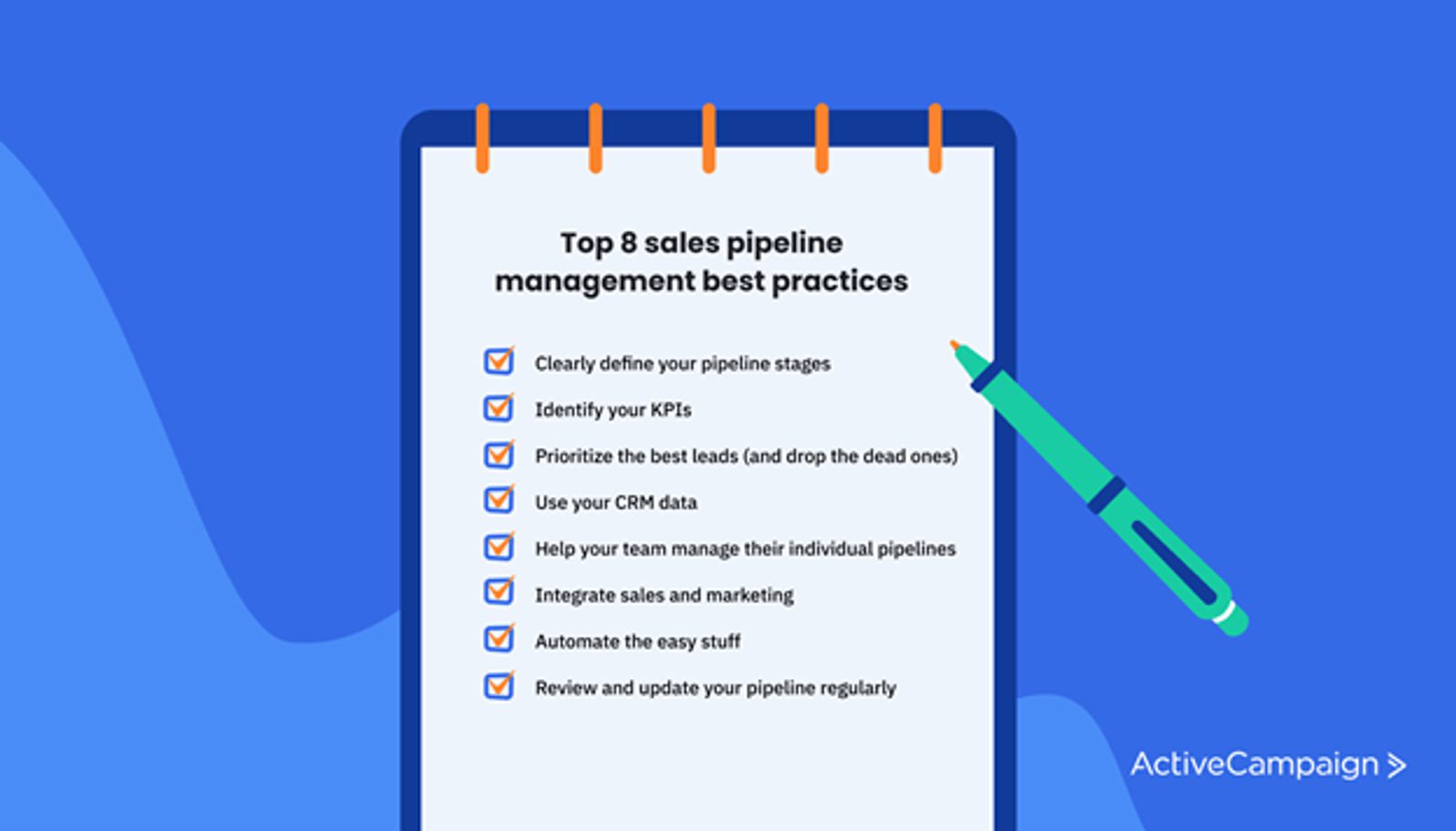 Top 8 sales pipeline management best practices