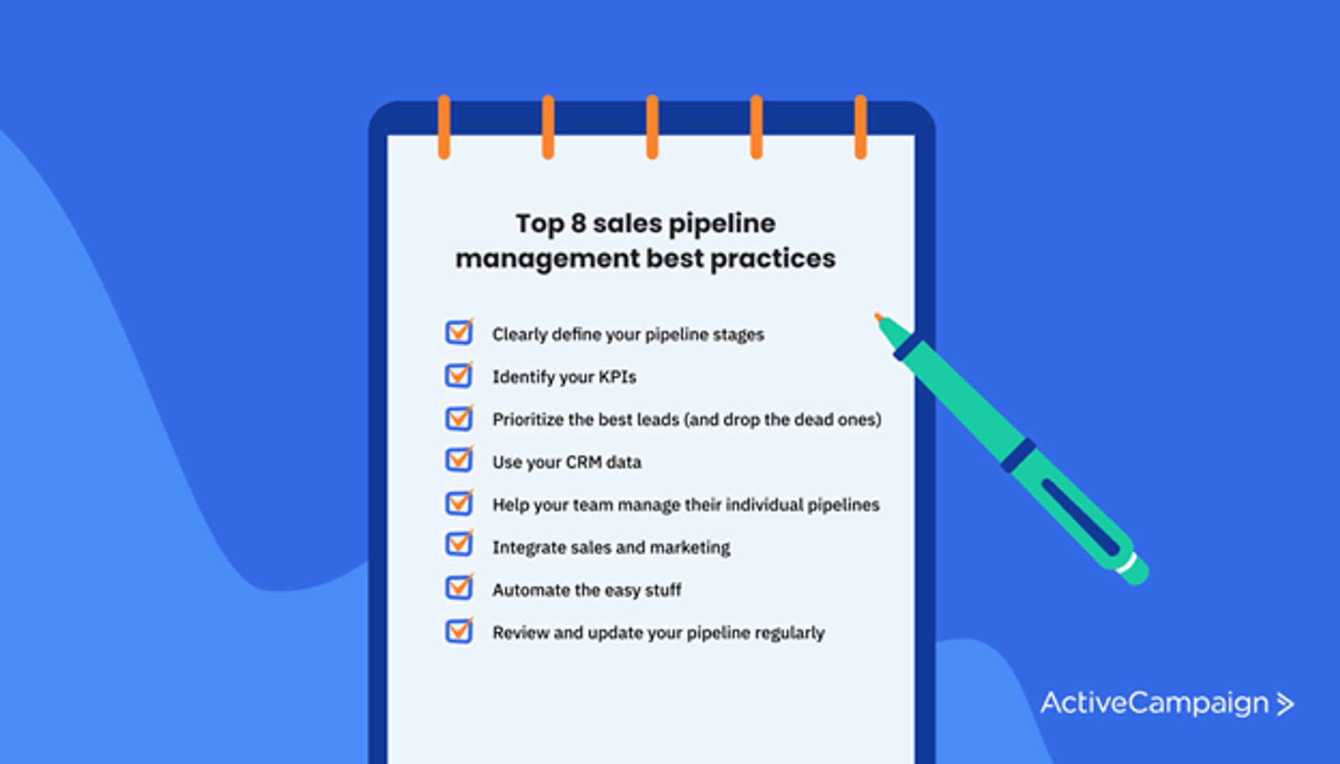 Top 8 sales pipeline management best practices