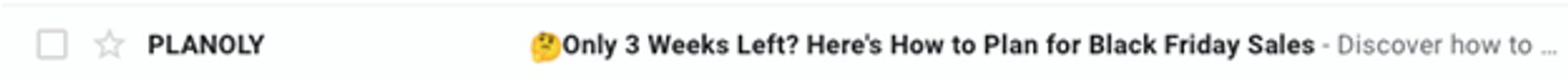 Good subject line