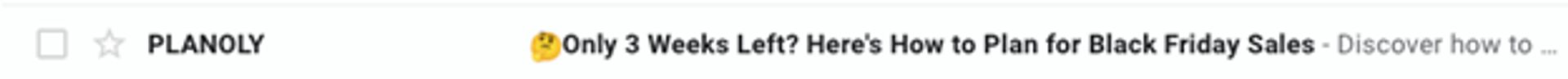 Good subject line
