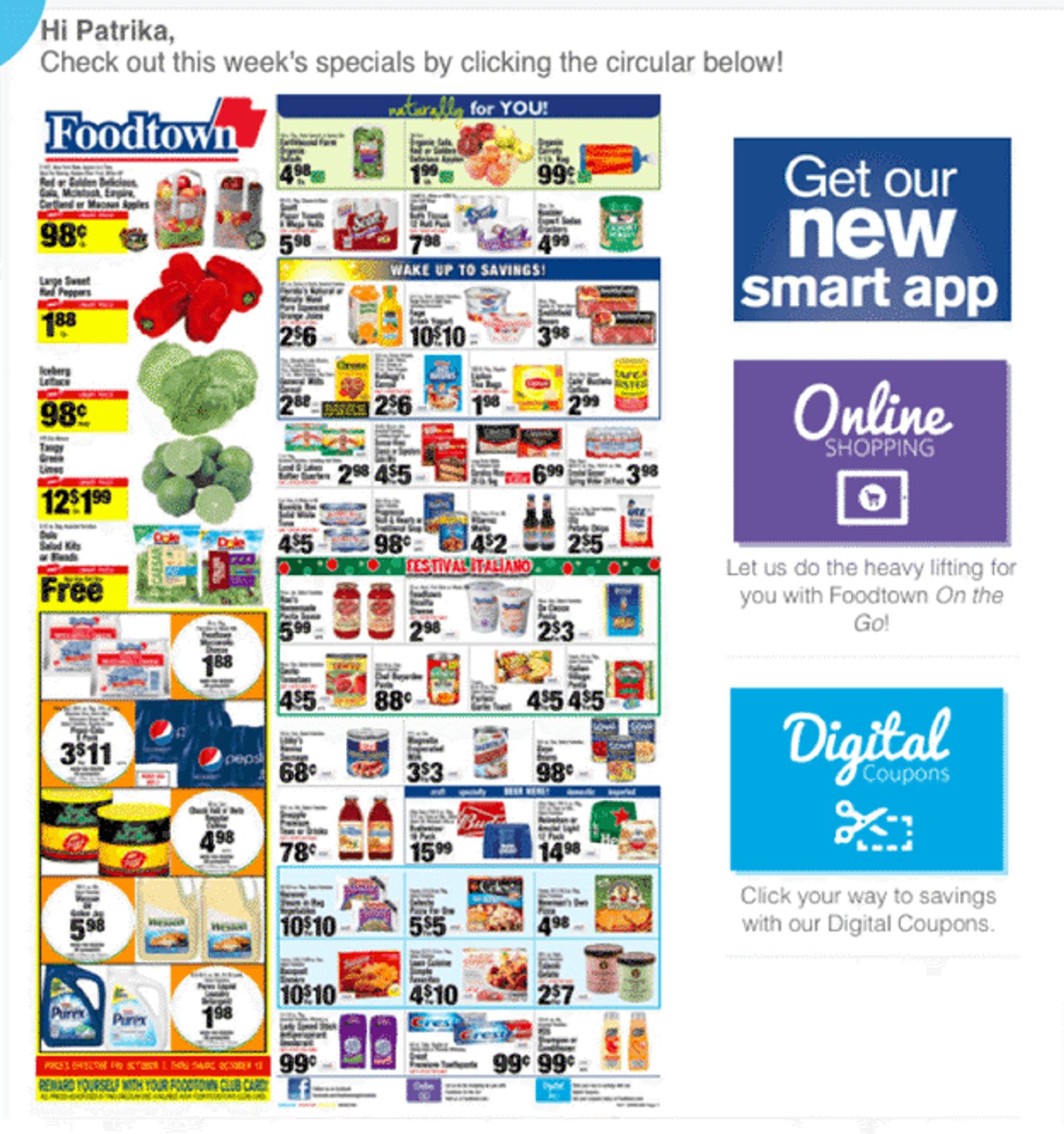 An example of a poor newsletter that's not optimized for mobile.