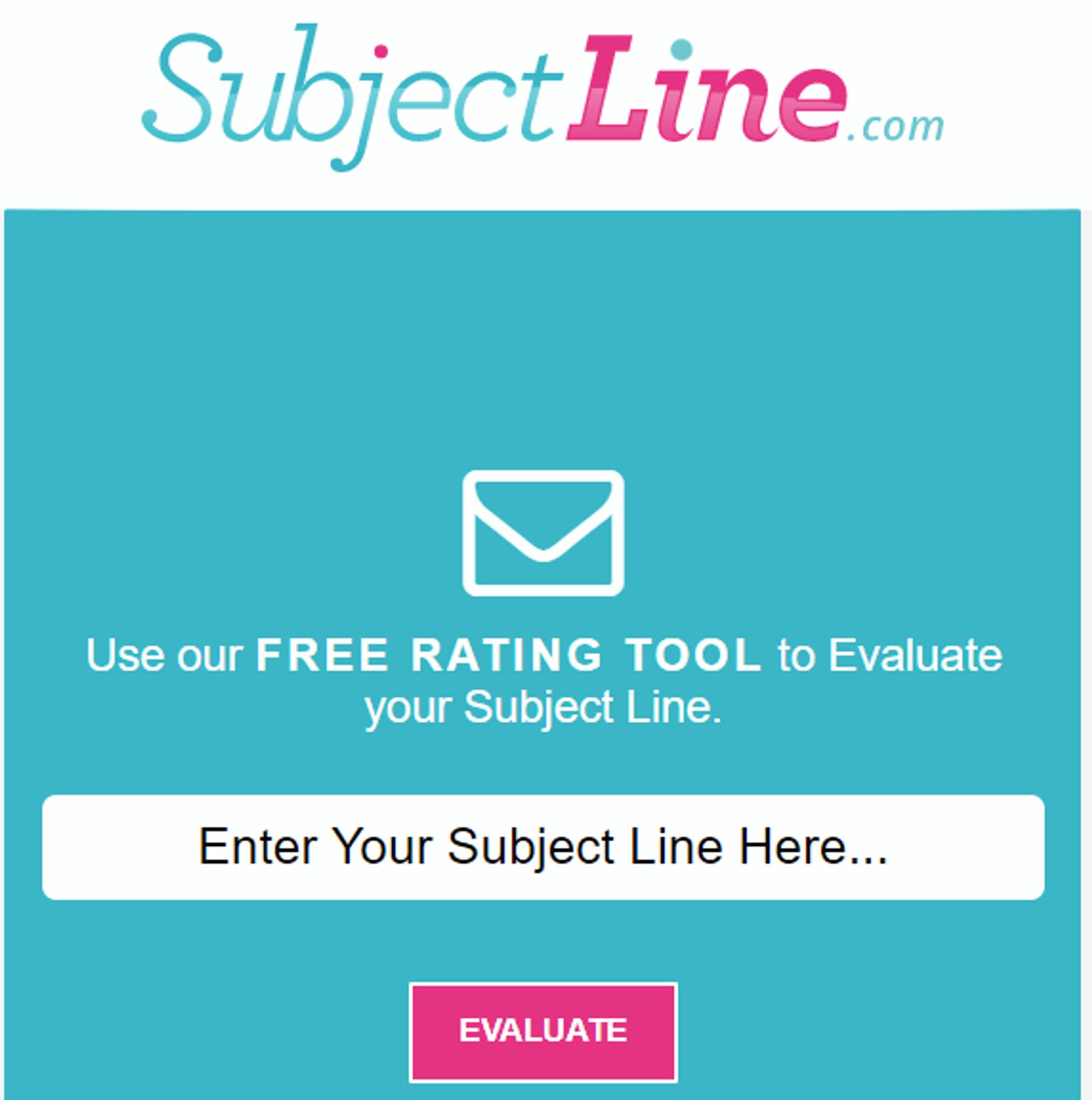 Subject Line homepage