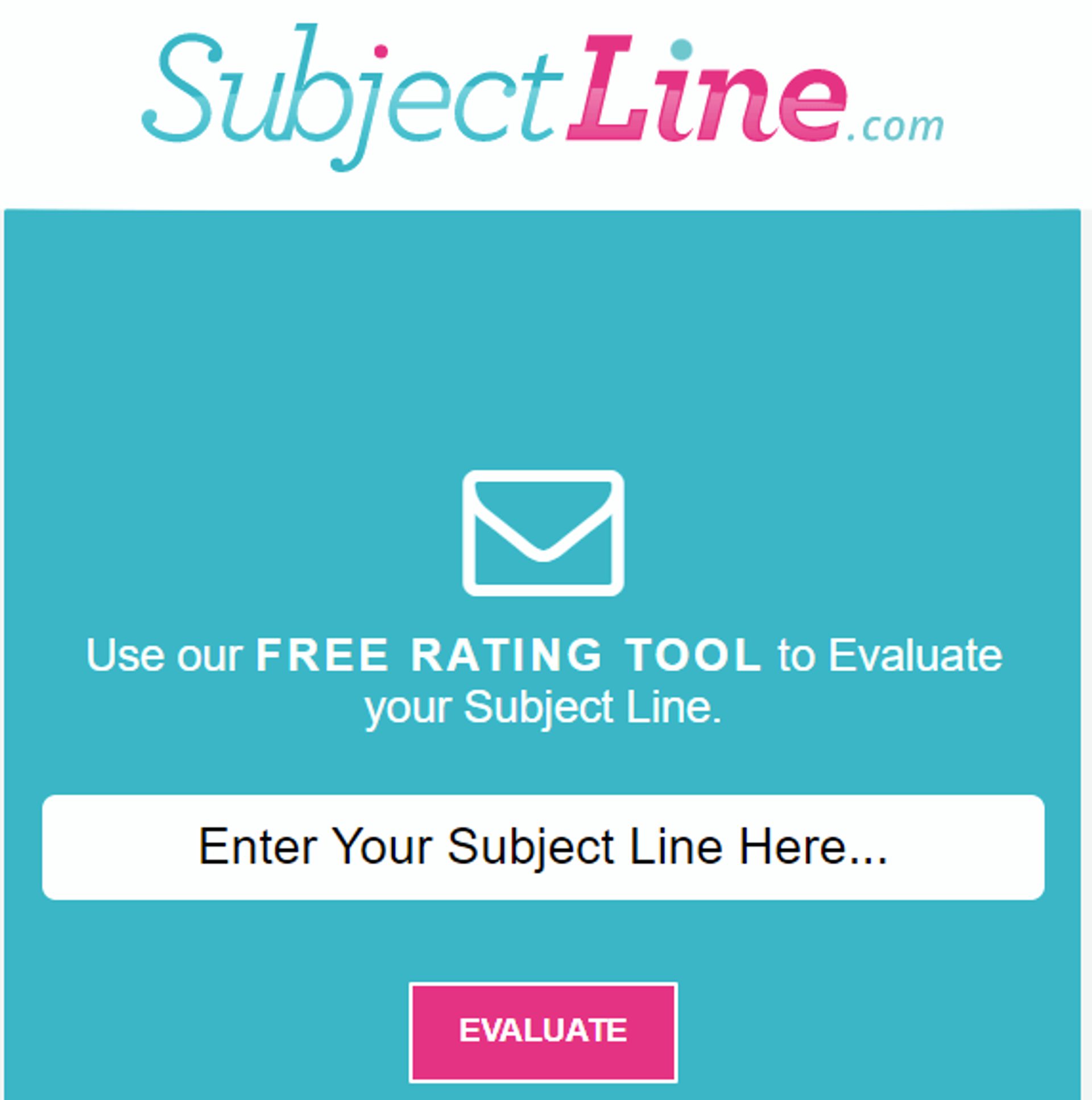 Subject Line homepage