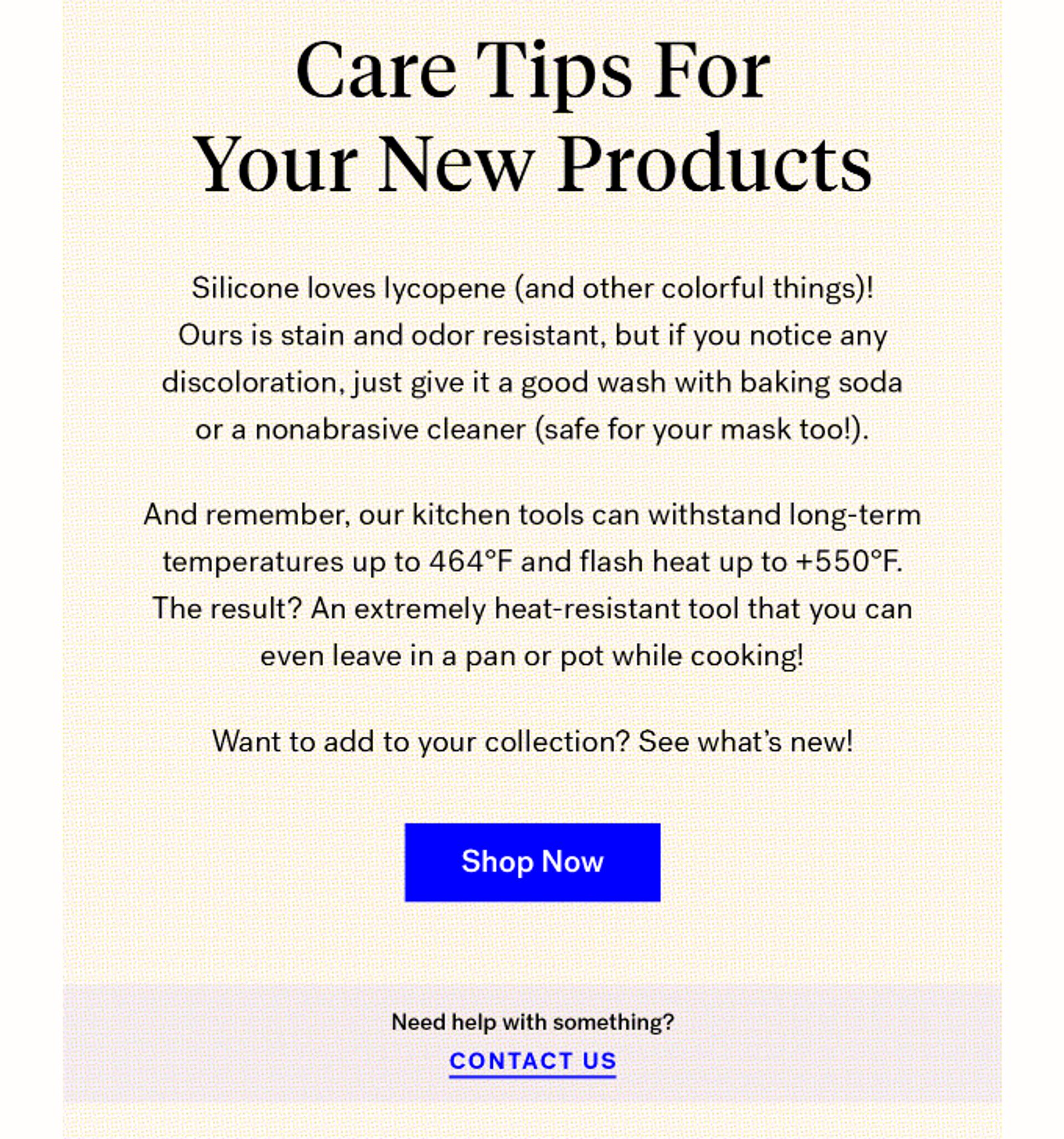 improving confirmation email template