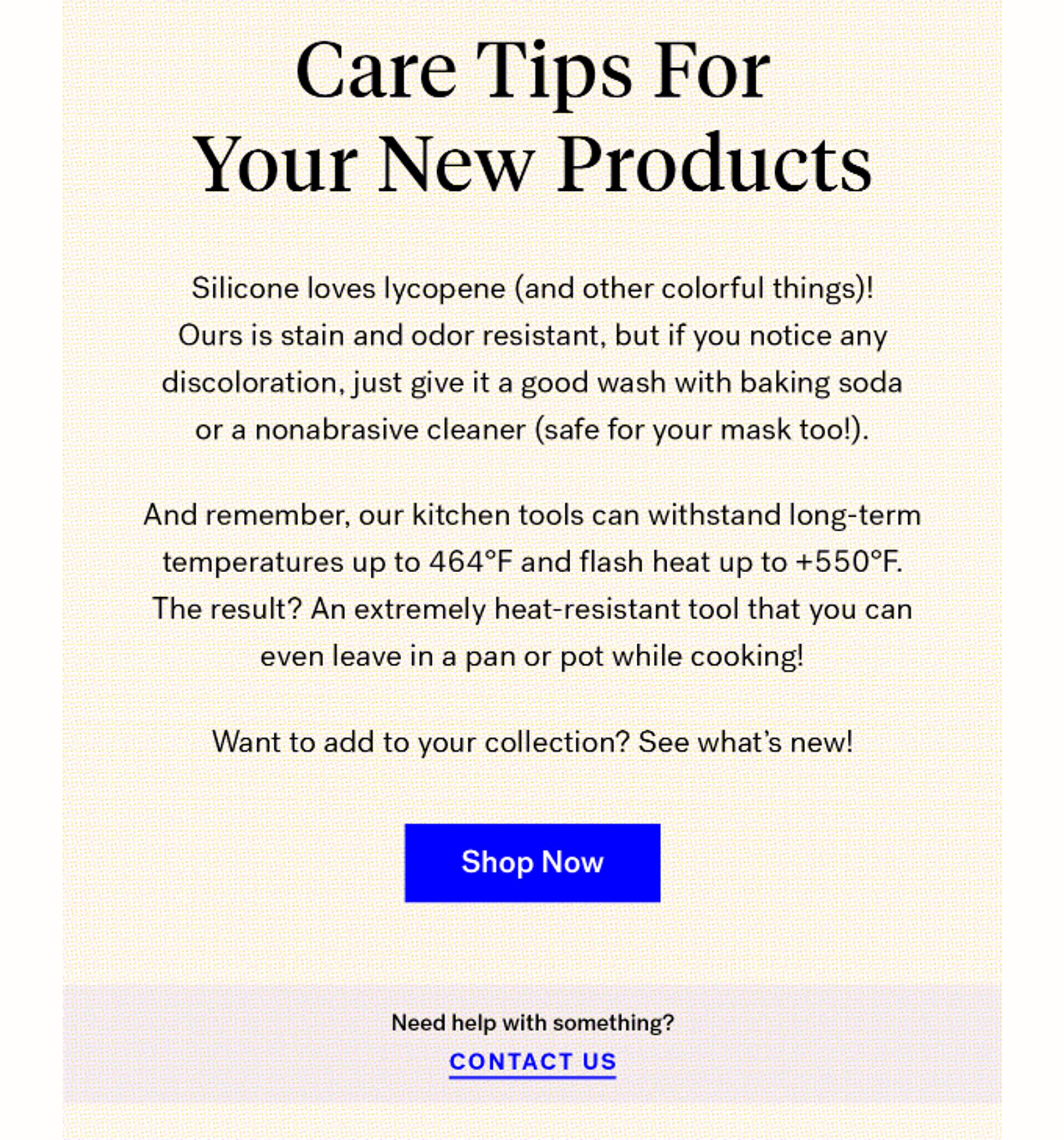 improving confirmation email template