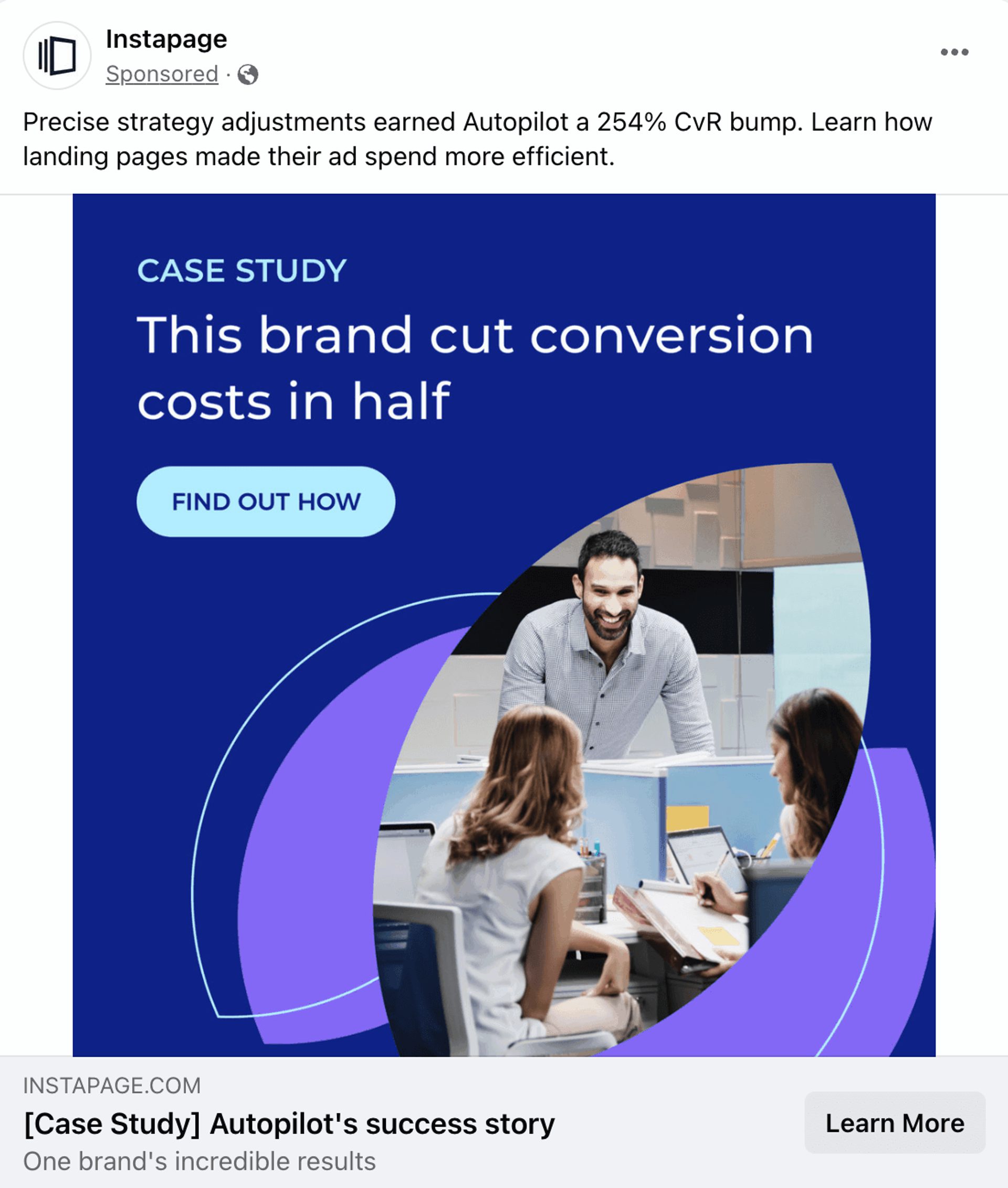 instapage lead generation ad